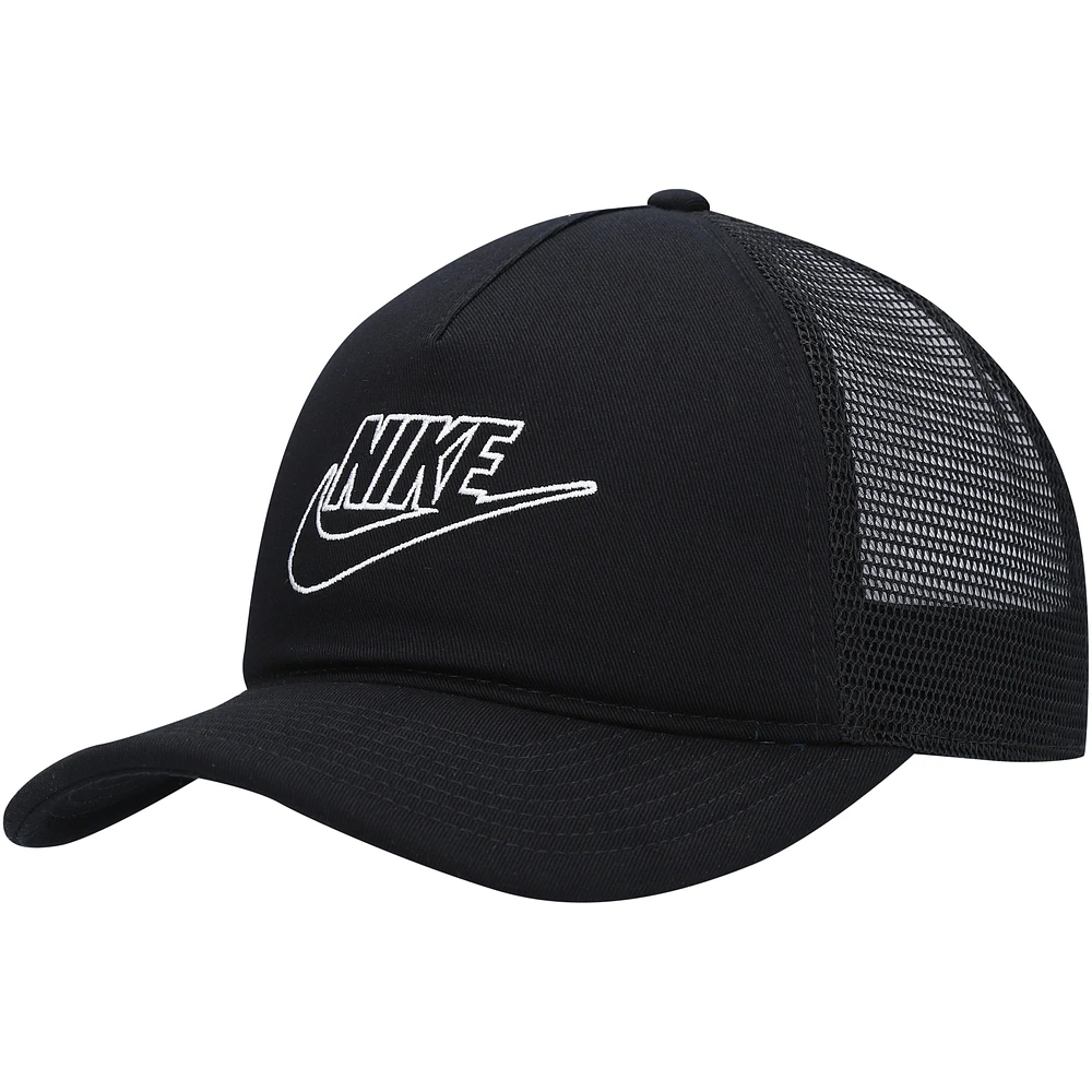 Men's Nike Black Classic99 Futura Trucker Snapback Hat