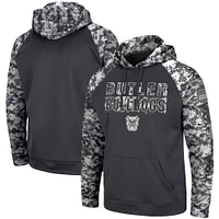 Men's Colosseum Charcoal Butler Bulldogs OHT Military Appreciation Digital Camo Pullover Hoodie