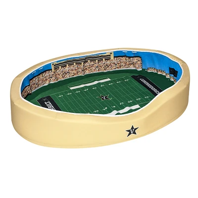 Black/Gold Vanderbilt Commodores 23'' x 19'' x 7'' Small Stadium Oval Dog Bed