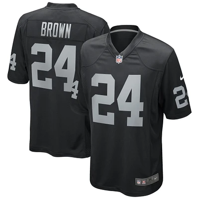 Men's Nike Willie Brown Black Las Vegas Raiders Game Retired Player Jersey