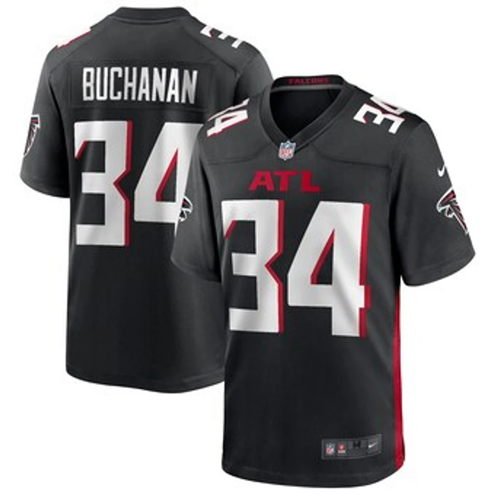 Men's Nike Ray Buchanan Black Atlanta Falcons Game Retired Player Jersey