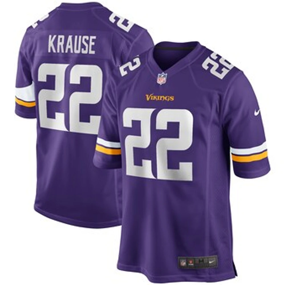 Men's Nike Paul Krause Purple Minnesota Vikings Game Retired Player Jersey