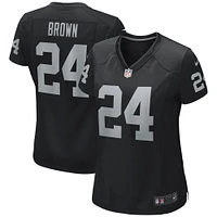 Women's Nike Willie Brown Black Las Vegas Raiders Game Retired Player Jersey