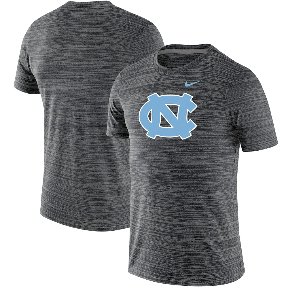 Men's Nike Black North Carolina Tar Heels Team Logo Velocity Legend Performance T-Shirt