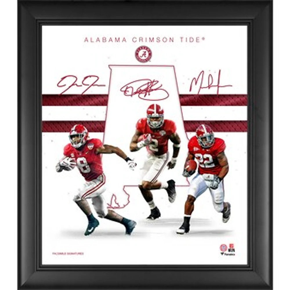 Alabama Crimson Tide Framed 15" x 17" Running Backs Franchise Foundations Collage