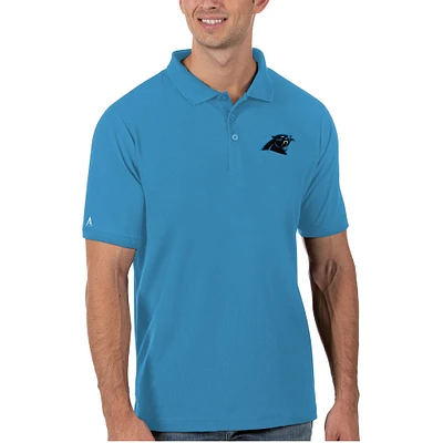 Men's Antigua Blue Carolina Panthers Legacy Pique Polo