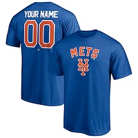 Men's Royal New York Mets Personalized Team Winning Streak Name & Number T-Shirt