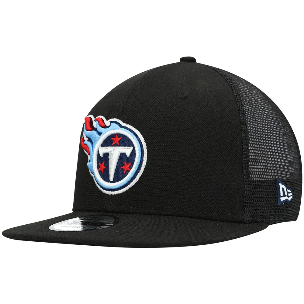 Men's New Era Black Tennessee Titans Shade Trucker 9FIFTY Snapback Hat