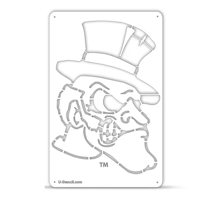 Wake Forest Demon Deacons Mascot Logo Tailgater Stencil