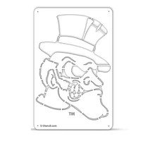 Wake Forest Demon Deacons Mascot Logo Tailgater Stencil