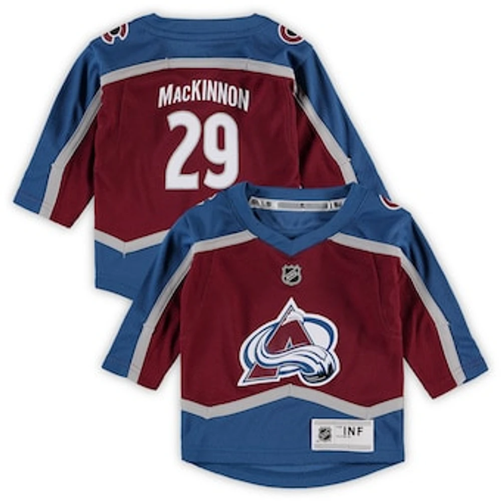 Infant Nathan MacKinnon Burgundy Colorado Avalanche Home Replica Player Jersey