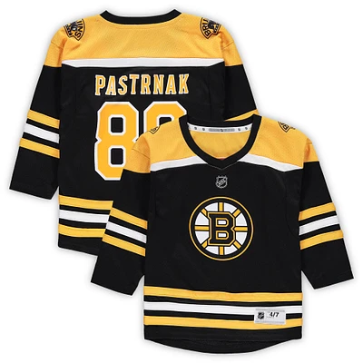 Preschool David Pastrnak Black Boston Bruins Home Replica Player Jersey