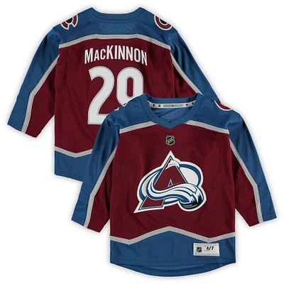 Preschool Nathan MacKinnon Burgundy Colorado Avalanche Home Replica Player Jersey