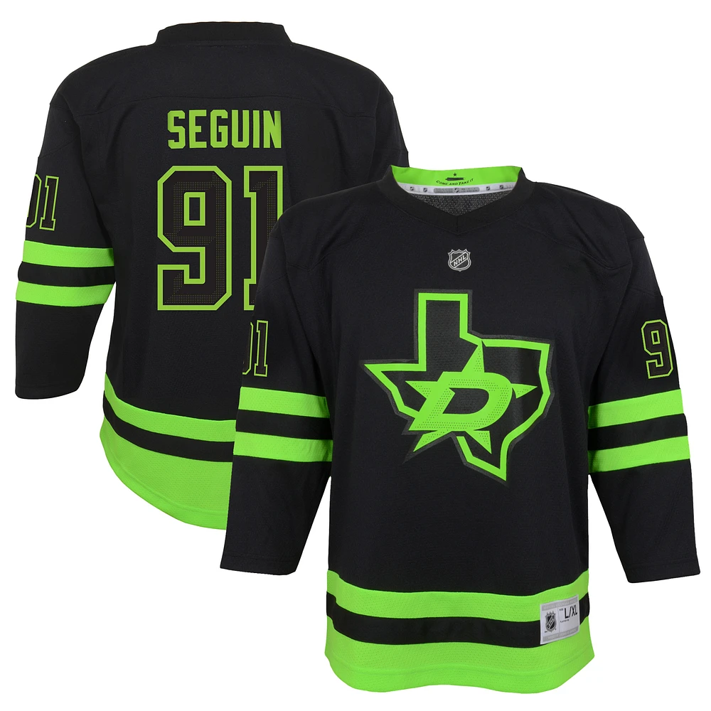 Youth Tyler Seguin Black Dallas Stars 2020/21 Alternate Replica Player Jersey