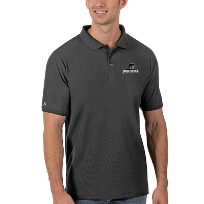 Men's Antigua Anthracite Providence Friars Legacy Pique Polo