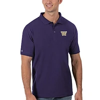 Men's Antigua Purple Washington Huskies Legacy Pique Polo
