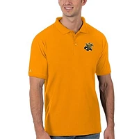 Men's Antigua Gold Wichita State Shockers Legacy Pique Polo