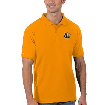 Men's Antigua Gold Wichita State Shockers Legacy Pique Polo