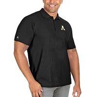 Men's Antigua Black Appalachian State Mountaineers Big & Tall Legacy Pique Polo
