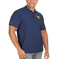 Men's Antigua Navy West Virginia Mountaineers Big & Tall Legacy Pique Polo