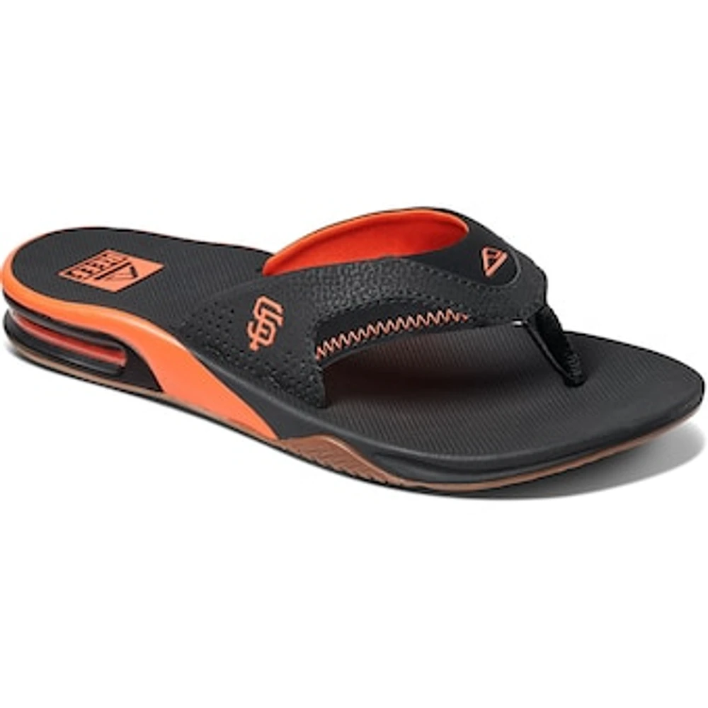 Men's REEF San Francisco Giants Fanning Bottle Opener Sandals