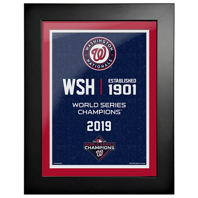 Washington Nationals 2019 World Series Champions 18'' x 14'' Empire Framed Art