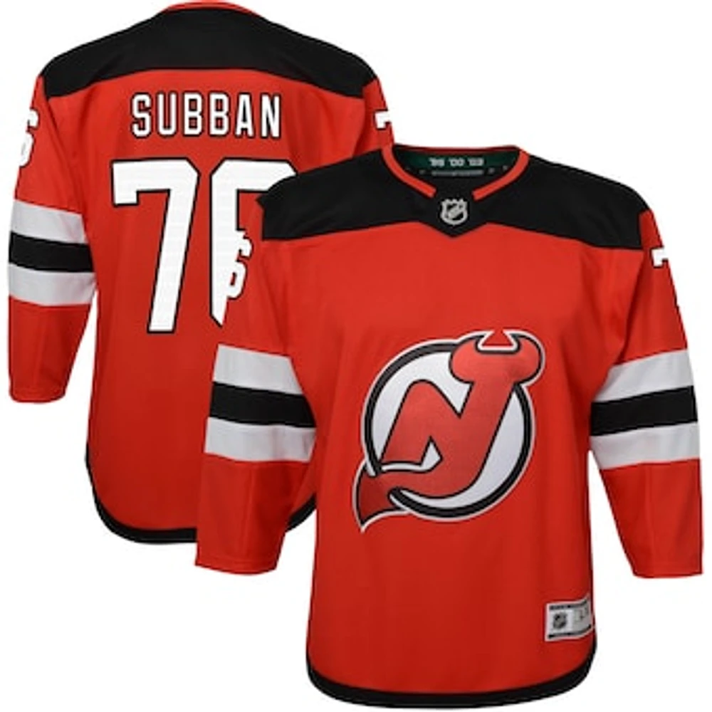 Youth P.K. Subban Red New Jersey Devils Home Premier Player - Jersey