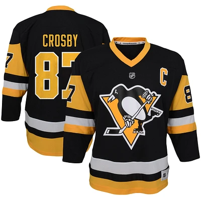 Youth Sidney Crosby Black Pittsburgh Penguins Home Replica Player - Jersey