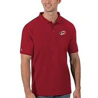 Men's Antigua Red Carolina Hurricanes Legacy Pique Polo