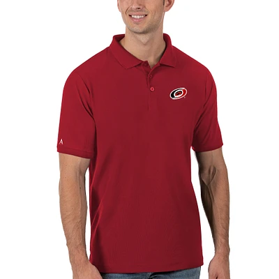 Men's Antigua Red Carolina Hurricanes Legacy Pique Polo