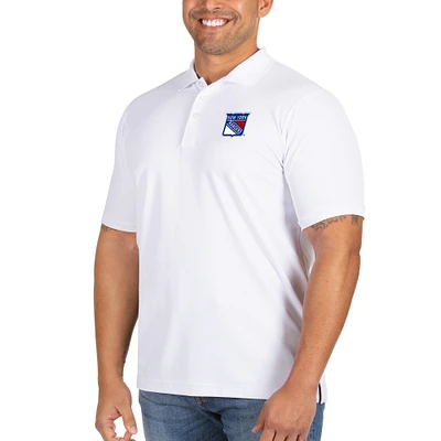 Men's Antigua White New York Rangers Big & Tall Legacy Pique Polo