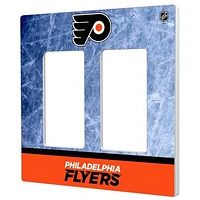 Philadelphia Flyers Wordmark Double Rocker Lightswitch Plate