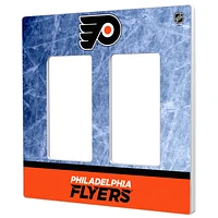 Philadelphia Flyers Wordmark Double Rocker Lightswitch Plate