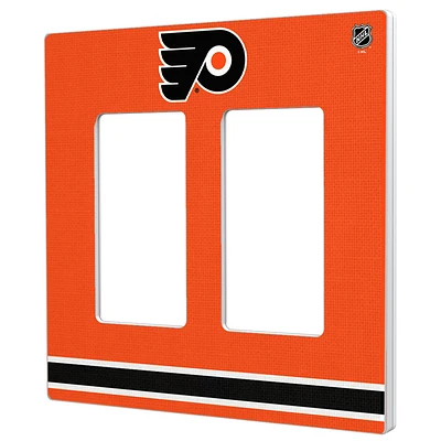 Philadelphia Flyers Double Rocker Lightswitch Plate