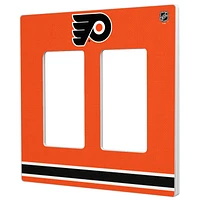Philadelphia Flyers Double Rocker Lightswitch Plate