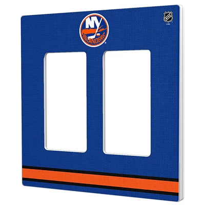 New York Islanders Double Rocker Lightswitch Plate