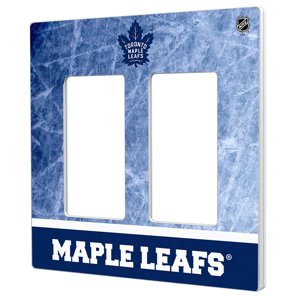 Toronto Maple Leafs Wordmark Double Rocker Lightswitch Plate