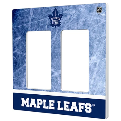 Toronto Maple Leafs Wordmark Double Rocker Lightswitch Plate