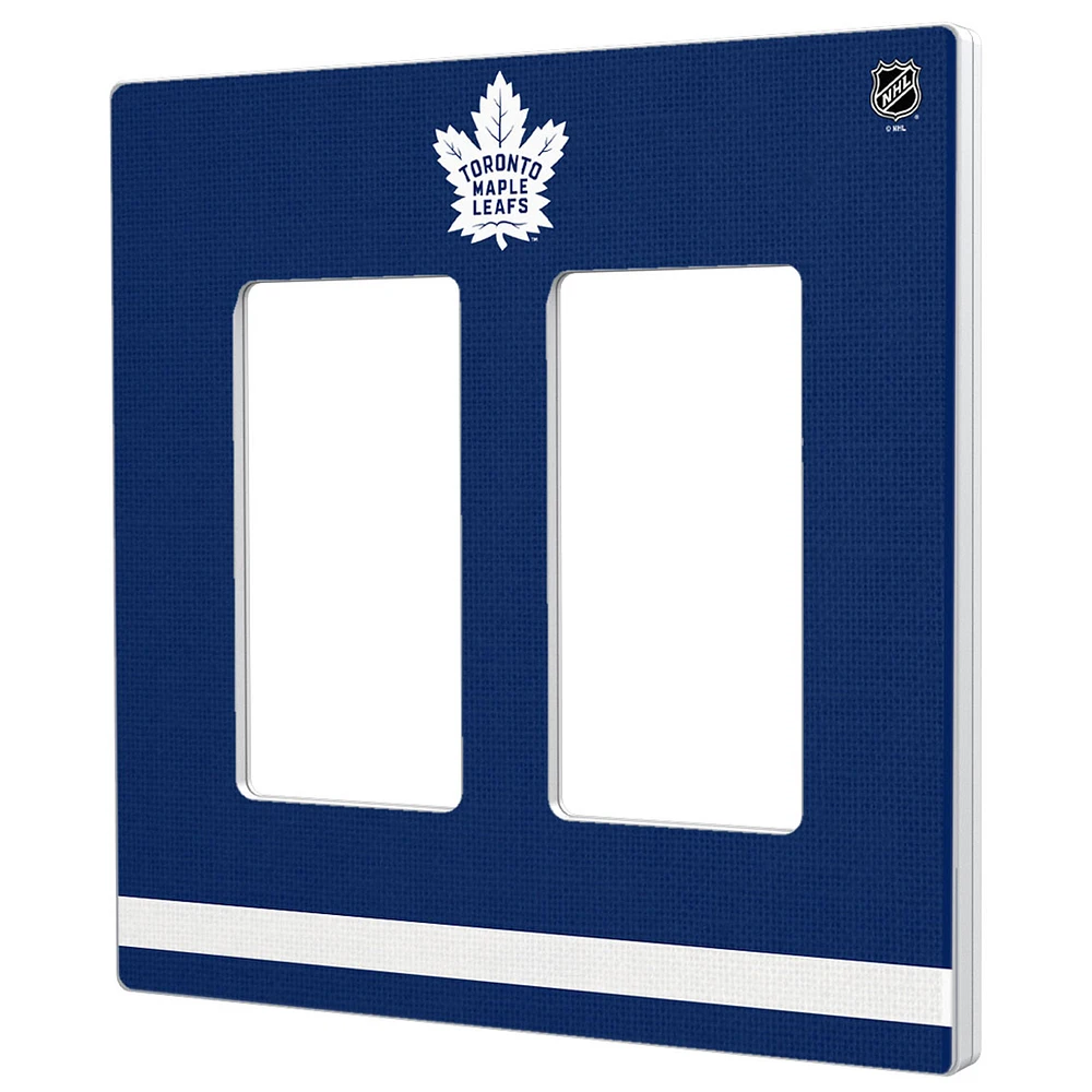 Toronto Maple Leafs Double Rocker Lightswitch Plate