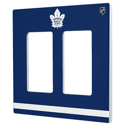 Toronto Maple Leafs Double Rocker Lightswitch Plate