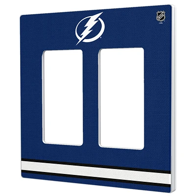 Tampa Bay Lightning Double Rocker Lightswitch Plate
