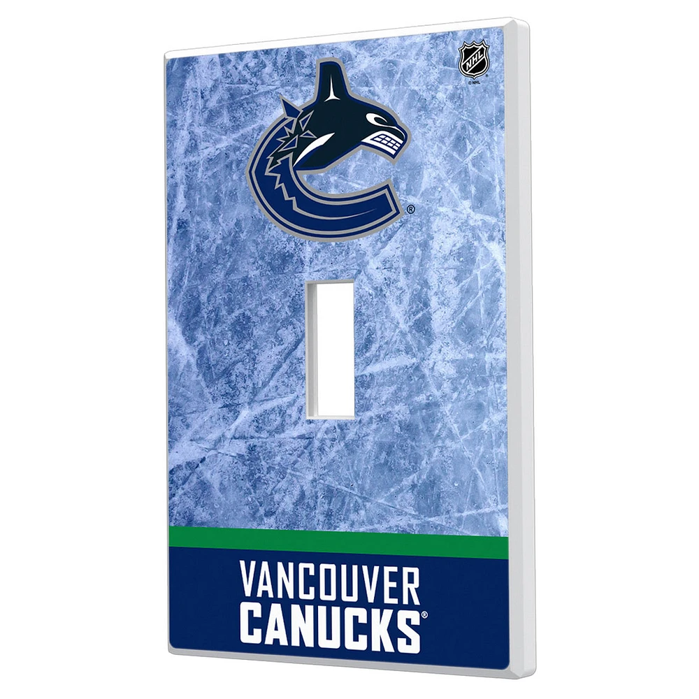Vancouver Canucks Wordmark Single Toggle Lightswitch Plate