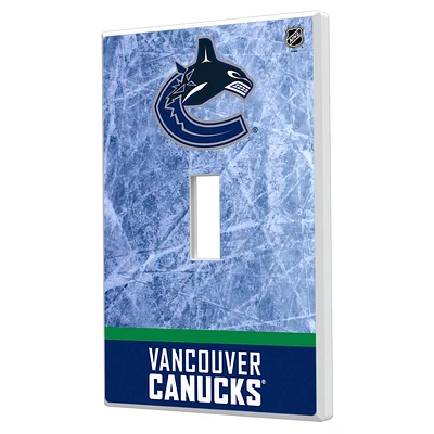 Vancouver Canucks Wordmark Single Toggle Lightswitch Plate