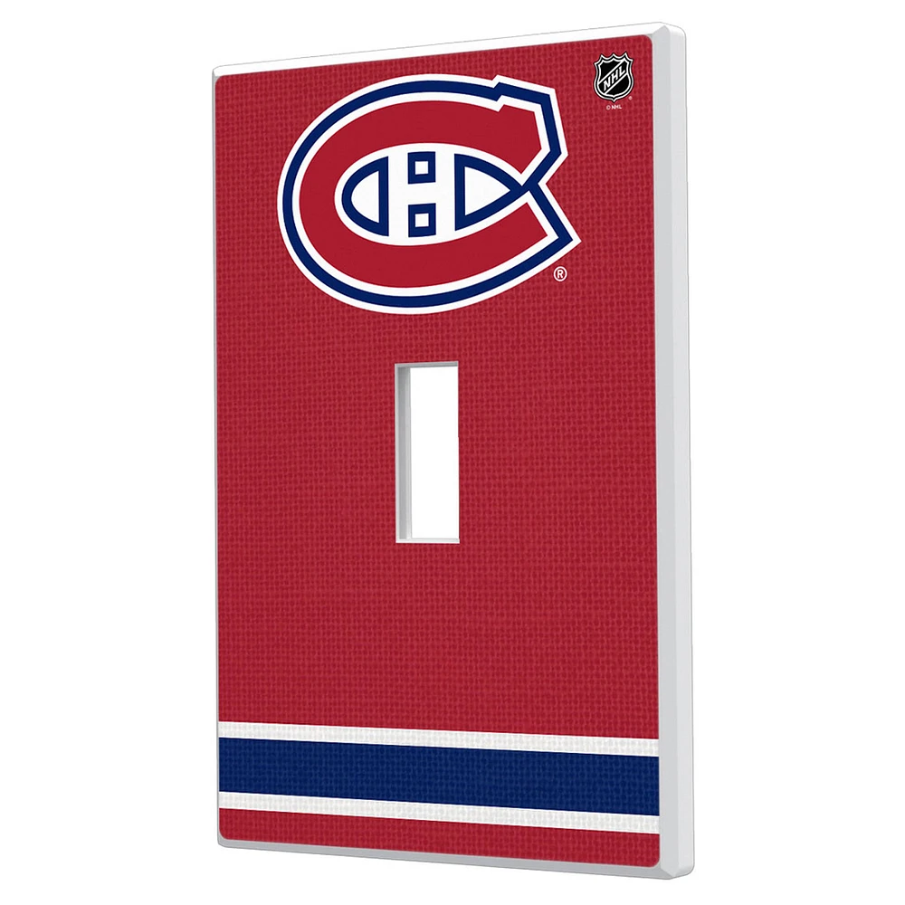 Montreal Canadiens Single Toggle Lightswitch Plate