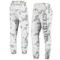 Women's Junk Food Black New Orleans Saints Tie-Dye Playoff Pants