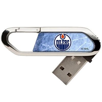 Edmonton Oilers Ice Flood Clip USB Flash Drive