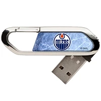 Edmonton Oilers Ice Flood Clip USB Flash Drive