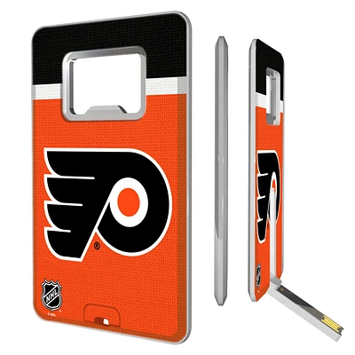 Philadelphia Flyers Stripe Credit Card USB Drive with Bottle Opener