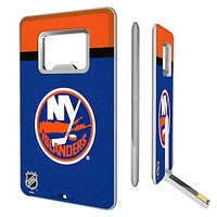 New York Islanders Stripe Credit Card USB Drive with Bottle Opener