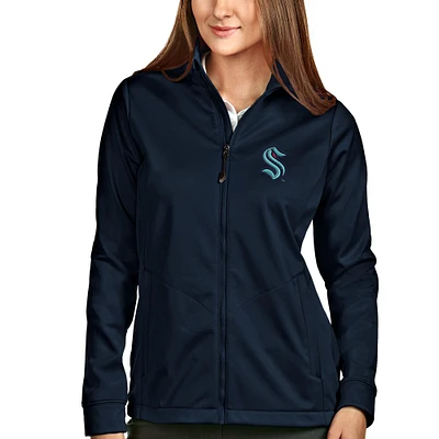 Women's Antigua Navy Seattle Kraken Full-Zip Golf Jacket